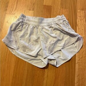 lululemon athletica Light Gray marble patterned Athletic Shorts